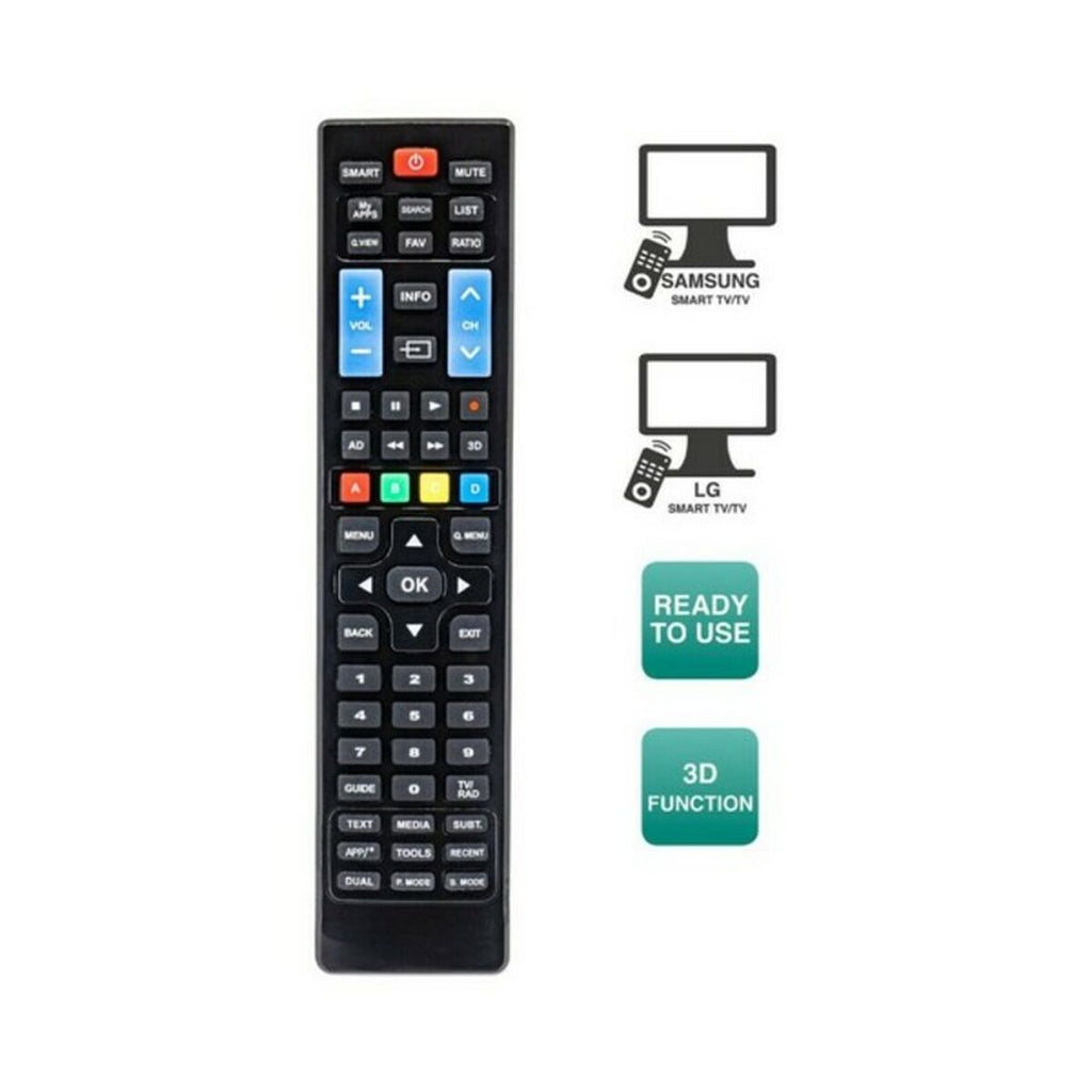 Remote Control for Smart TV Ewent EW1575 Black-1