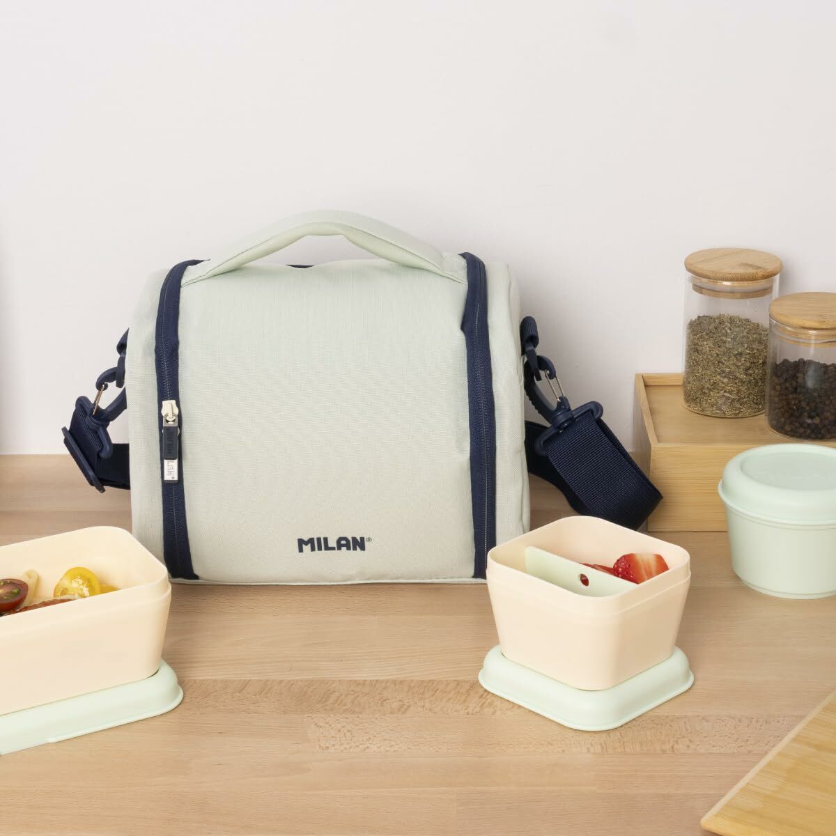 Thermal Lunchbox Milan Green 24,5 x 20 x 16 cm-1