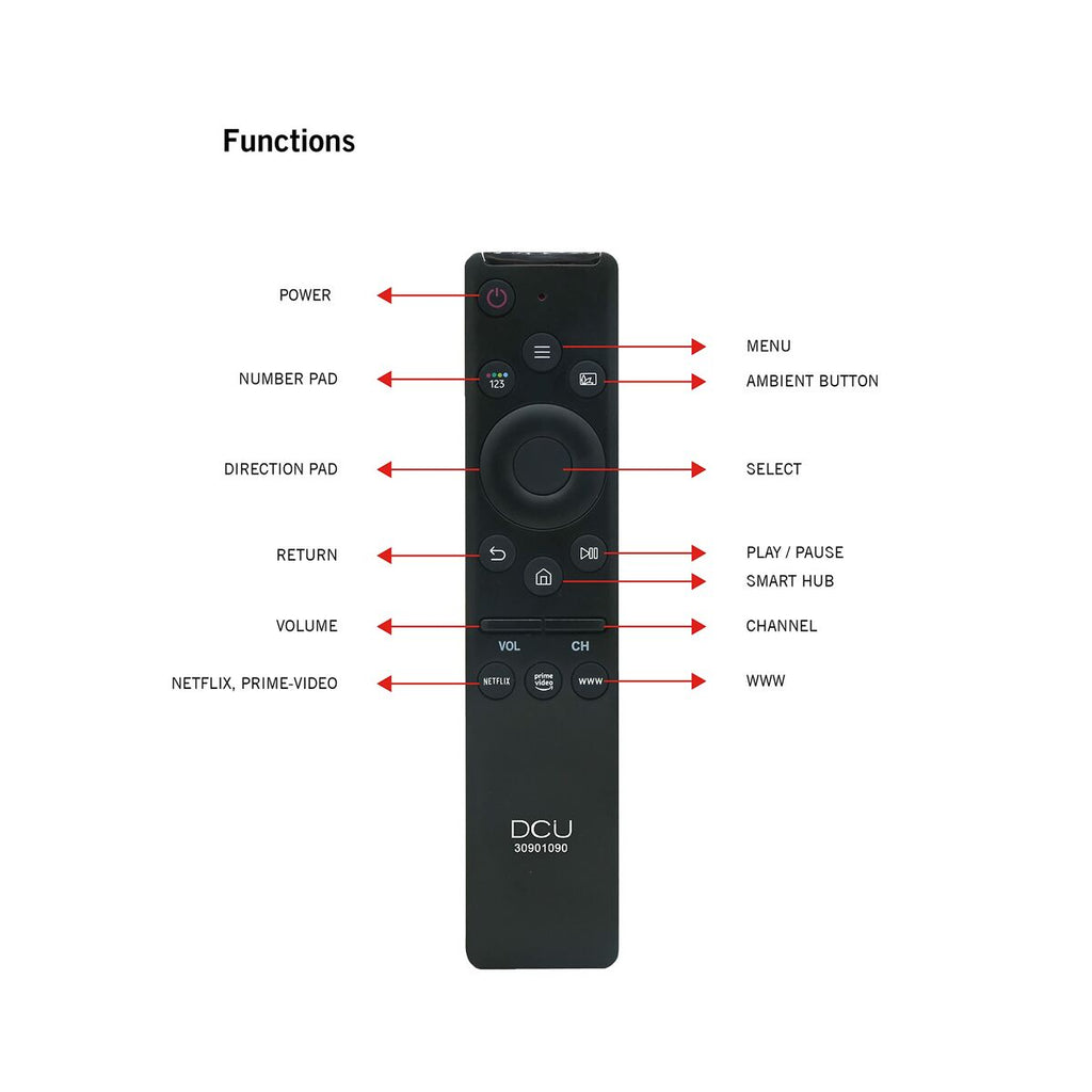 Universal Remote Control DCU 30901090-1