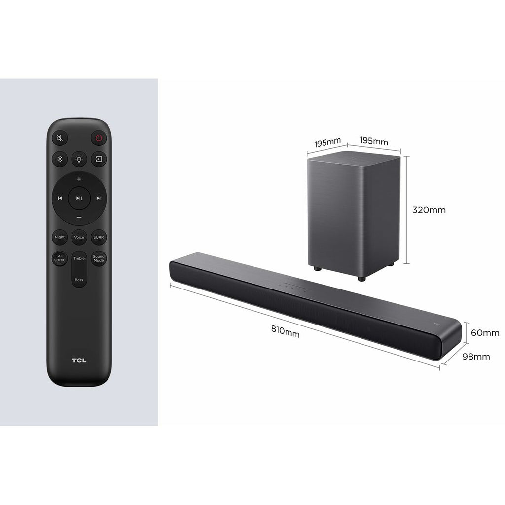 Soundbar TCL S55HE Black 40 W 60 W-12