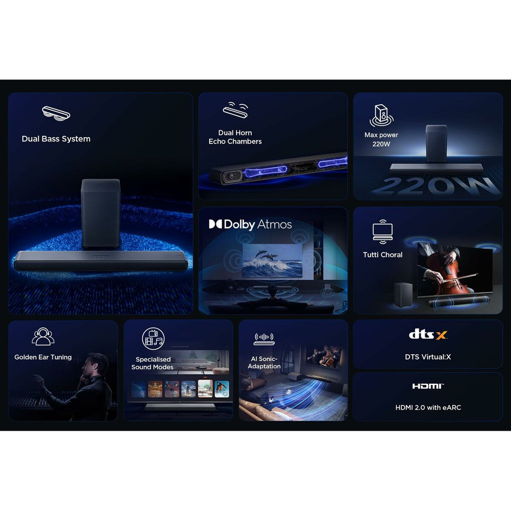 Soundbar TCL S55HE Black 40 W 60 W-11