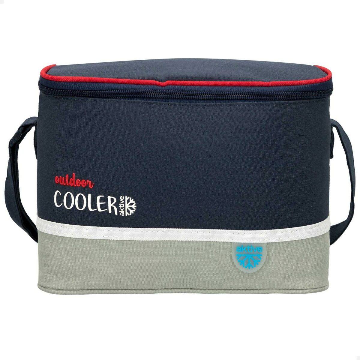 Cool Bag Aktive Navy Blue Grey 24 x 16,5 x 15 cm (12 Units)-3
