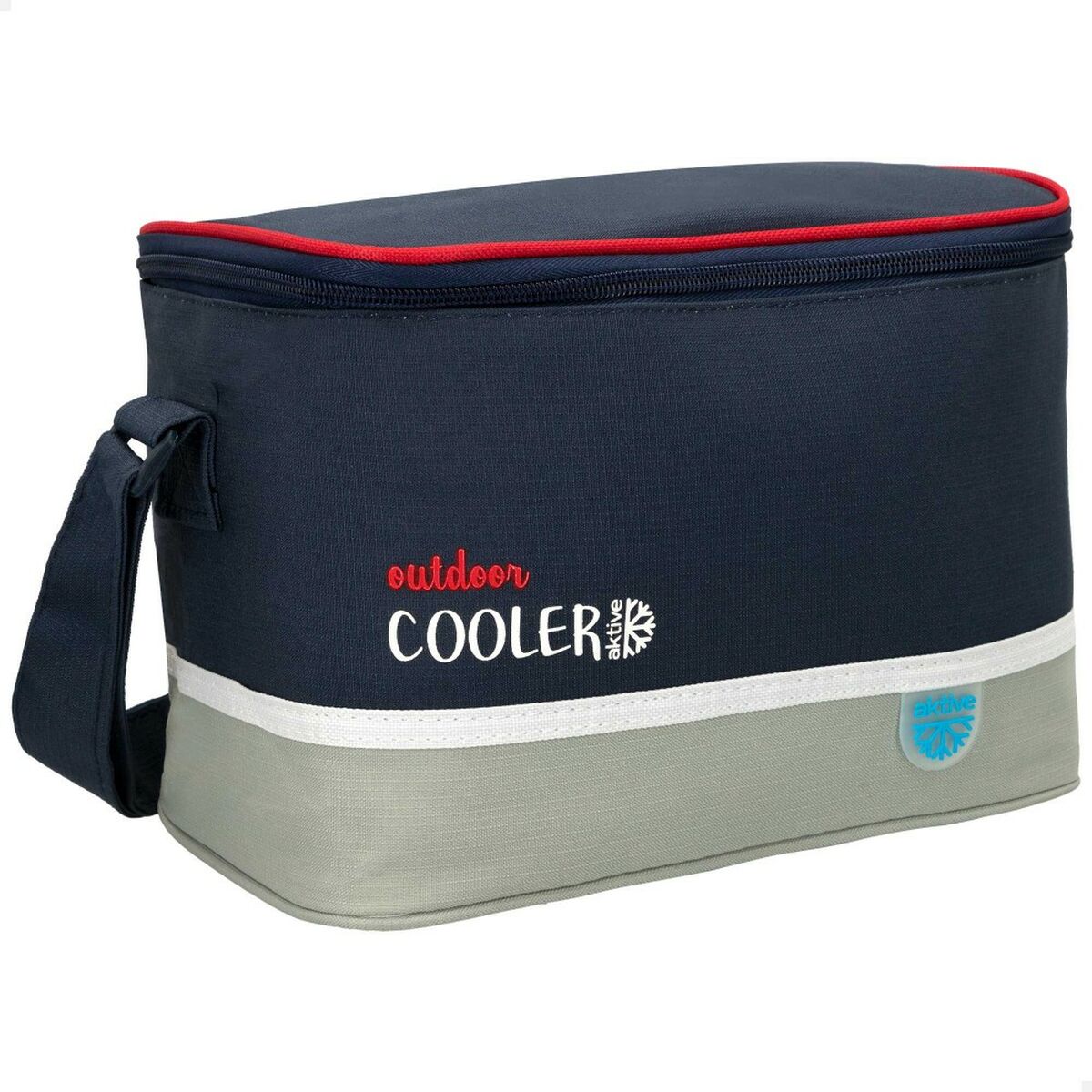 Cool Bag Aktive Navy Blue Grey 24 x 16,5 x 15 cm (12 Units)-2